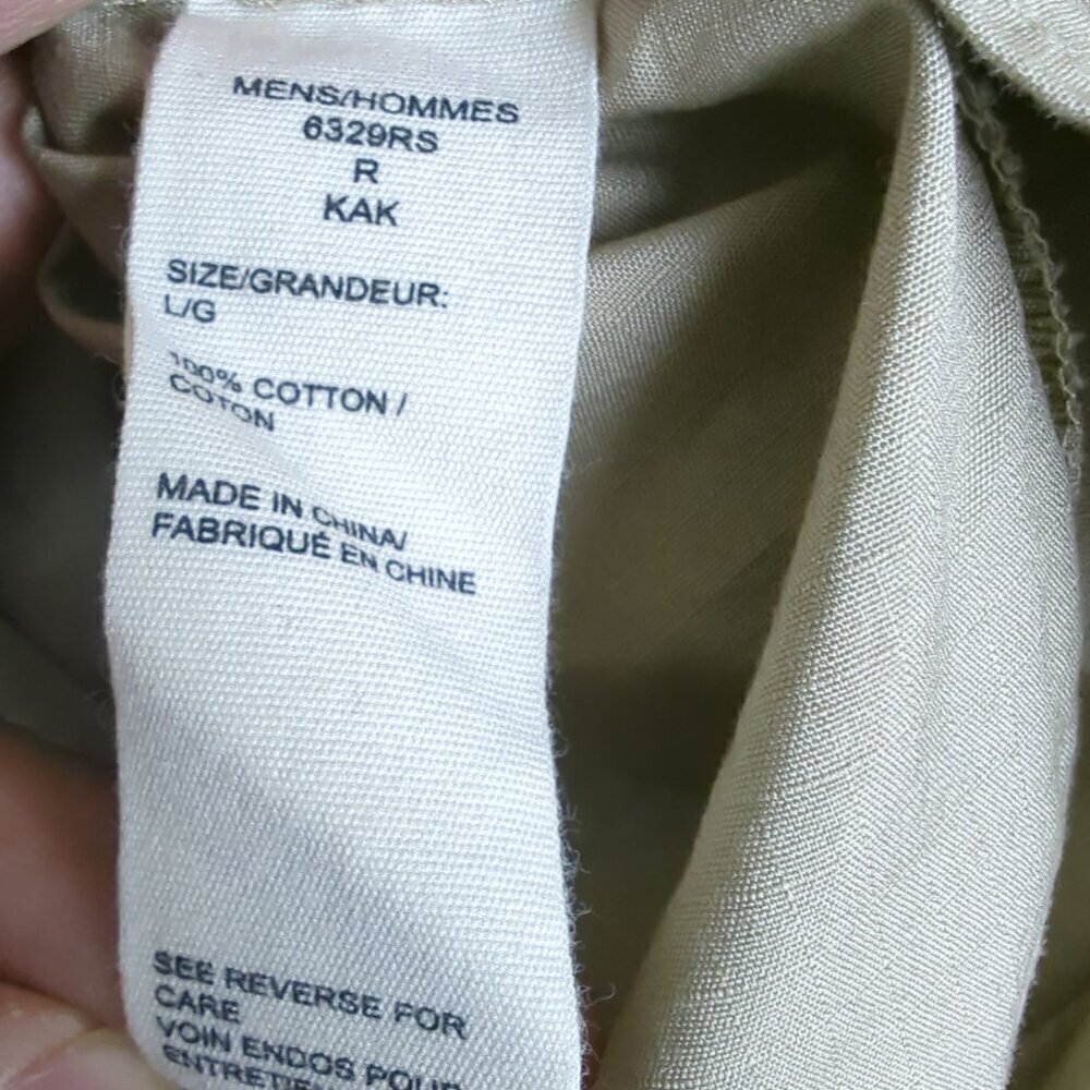 WOOLRICH Size L Men's Hunting Shooting Shirt Insulated Pads  Khaki Sportsman - Picture 9 of 13